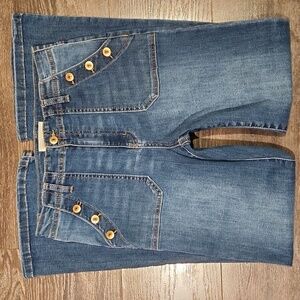 ❤️ HAPPILY GREY HIGH RISE WIDE LEG JEANS, SAILOR STYLE, 8/9 (29)